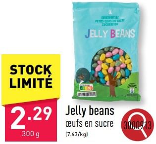 Promoties Jelly beans - Huismerk - Aldi - Geldig van 25/03/2024 tot 30/03/2024 bij Aldi