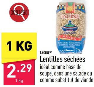 Promoties Lentilles séchées - Tagine - Geldig van 25/03/2024 tot 30/03/2024 bij Aldi