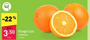 Promotions Oranges à jus - Produit maison - Aldi - Valide de 25/03/2024 à 30/03/2024 chez Aldi