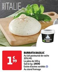 Burrata basilic-Huismerk - Auchan