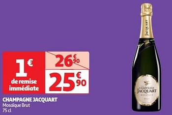 Promoties Champagne jacquart mosaïque brut - Champagne - Geldig van 19/03/2024 tot 01/04/2024 bij Auchan
