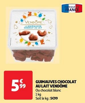 Promoties Guimauves chocolat au lait vendôme - Vendôme - Geldig van 19/03/2024 tot 01/04/2024 bij Auchan