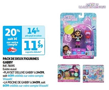 Promoties Pack de deux figurines gabby - Spin Master - Geldig van 19/03/2024 tot 01/04/2024 bij Auchan
