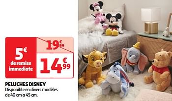 Promoties Peluches disney - Disney - Geldig van 19/03/2024 tot 01/04/2024 bij Auchan