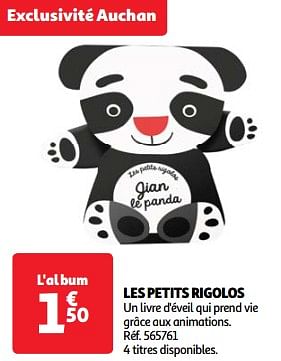 Promoties Les petits rigolos - Huismerk - Auchan - Geldig van 19/03/2024 tot 01/04/2024 bij Auchan