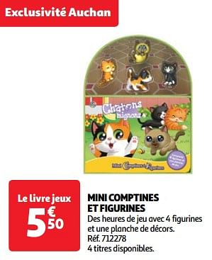 Promoties Mini comptines et figurines - Huismerk - Auchan - Geldig van 19/03/2024 tot 01/04/2024 bij Auchan