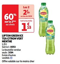 Lipton green ice tea citron vert menthe-Lipton