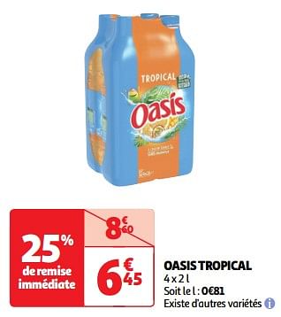 Promoties Oasis tropical - Oasis - Geldig van 19/03/2024 tot 01/04/2024 bij Auchan