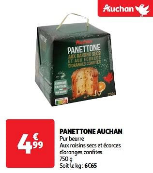 Promotions Panettone auchan - Produit Maison - Auchan Ronq - Valide de 19/03/2024 à 01/04/2024 chez Auchan Ronq