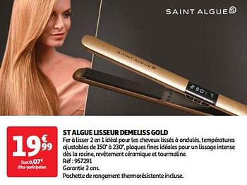 Promotions St algue lisseur demeliss gold - Saint Algue - Valide de 19/03/2024 à 01/04/2024 chez Auchan Ronq