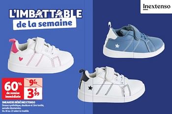 Promotions Sneakers bébé inextenso - Inextenso - Valide de 19/03/2024 à 01/04/2024 chez Auchan Ronq