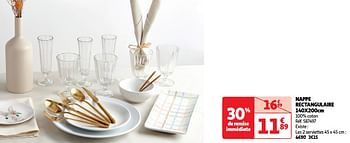 Promoties Nappe rectangulaire - Huismerk - Auchan - Geldig van 19/03/2024 tot 01/04/2024 bij Auchan