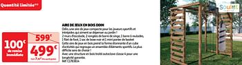 Promoties Aire de jeux en bois odin - Soulet - Geldig van 19/03/2024 tot 01/04/2024 bij Auchan