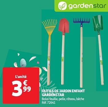 Promoties Outils de jardin enfant gardenstar - GardenStar - Geldig van 19/03/2024 tot 01/04/2024 bij Auchan