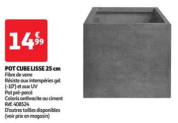 Promoties Pot cube lisse - Huismerk - Auchan - Geldig van 19/03/2024 tot 01/04/2024 bij Auchan