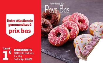 Promotions Mini donut`s - Produit Maison - Auchan Ronq - Valide de 19/03/2024 à 01/04/2024 chez Auchan Ronq