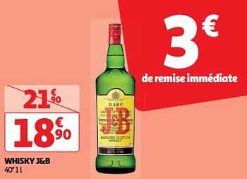 Promotions Whisky j+b - J & B - Valide de 19/03/2024 à 01/04/2024 chez Auchan Ronq