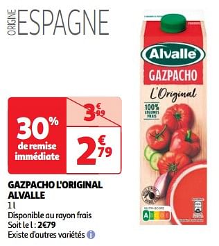 Promoties Gazpacho l`original alvalle - Alvalle - Geldig van 19/03/2024 tot 01/04/2024 bij Auchan