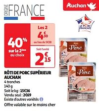 Rôti de porc supérieur auchan-Huismerk - Auchan