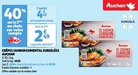 Crêpes jambon emmental surgelées auchan-Huismerk - Auchan