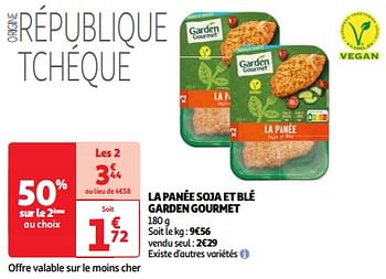 Promotions La panée soja et blé garden gourmet - Garden Gourmet - Valide de 19/03/2024 à 01/04/2024 chez Auchan Ronq