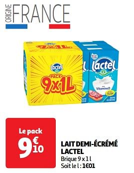 Promoties Lait demi-écrémé lactel - Lactel - Geldig van 19/03/2024 tot 01/04/2024 bij Auchan
