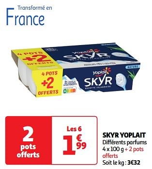 Promoties Skyr yoplait - Yoplait - Geldig van 19/03/2024 tot 01/04/2024 bij Auchan