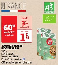 Tofu aux herbes bio céréal bio-Cereal bio