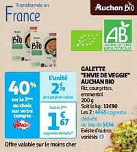 Galette envie de veggie auchan bio-Huismerk - Auchan