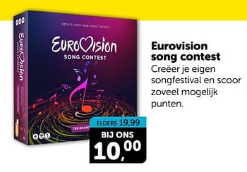 Promoties Eurovision song contest - Huismerk - Boekenvoordeel - Geldig van 16/03/2024 tot 24/03/2024 bij BoekenVoordeel