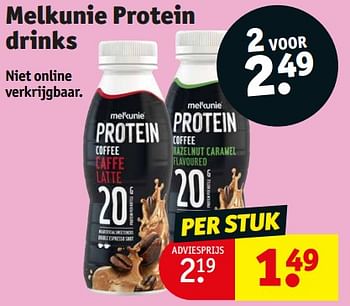 Promoties Melkunie protein drinks - Melkunie - Geldig van 17/03/2024 tot 24/03/2024 bij Kruidvat