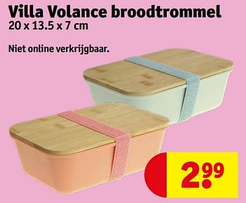 Promoties Villa volance broodtrommel - Villa Volance - Geldig van 17/03/2024 tot 24/03/2024 bij Kruidvat