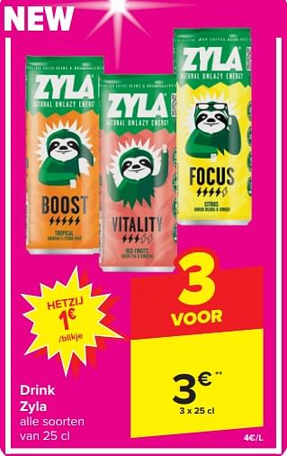 Promoties Drink zyla - zyla - Geldig van 20/03/2024 tot 26/03/2024 bij Carrefour Express