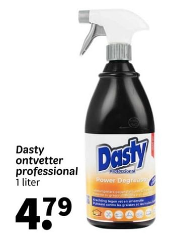 Promoties Dasty ontvetter professional - Dasty - Geldig van 18/03/2024 tot 24/03/2024 bij Wibra