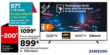 Promotions Téléviseur samsung 65q67c - Samsung - Valide de 27/02/2024 à 25/03/2024 chez But