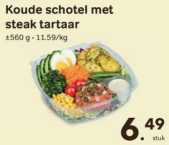 Promotions Koude schotel met steak tartaar - Huismerk - Buurtslagers - Valide de 28/02/2024 à 28/03/2024 chez Buurtslagers