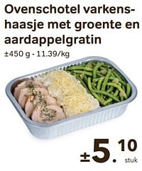 Ovenschotel varkenshaasje met groente en aardappelgratin-Huismerk - Buurtslagers
