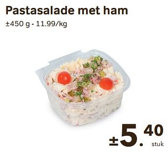 Promoties Pastasalade met ham - Huismerk - Buurtslagers - Geldig van 28/02/2024 tot 28/03/2024 bij Buurtslagers