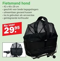 Fietsmand hond-Huismerk - Van Cranenbroek