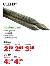 Houten paal-Celfix