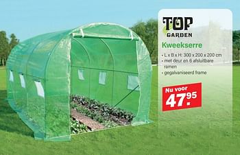 Promoties Kweekserre - Top Garden - Geldig van 11/03/2024 tot 30/03/2024 bij Van Cranenbroek