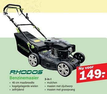 Promoties Rhodos benzinemaaier 3-in-1 - Rhodos - Geldig van 11/03/2024 tot 30/03/2024 bij Van Cranenbroek