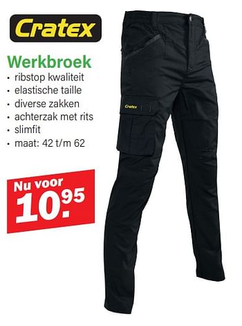 Promoties Werkbroek - Cratex - Geldig van 11/03/2024 tot 30/03/2024 bij Van Cranenbroek