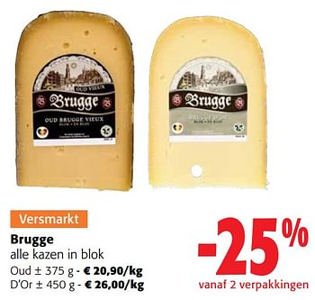 Promoties Brugge alle kazen in blok - Brugge - Geldig van 13/03/2024 tot 26/03/2024 bij Colruyt