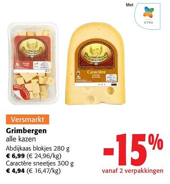 Promoties Grimbergen alle kazen - Grimbergen - Geldig van 13/03/2024 tot 26/03/2024 bij Colruyt