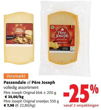 Promoties Passendale of père joseph volledig assortiment - Huismerk - Colruyt - Geldig van 13/03/2024 tot 26/03/2024 bij Colruyt