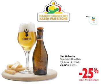 Promoties Sint hubertus tripel sterk blond bier - St Hubertus - Geldig van 13/03/2024 tot 26/03/2024 bij Colruyt