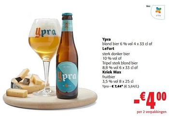 Promoties Ypra blond bier - Ypra - Geldig van 13/03/2024 tot 26/03/2024 bij Colruyt