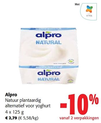 Promoties Alpro natuur plantaardig alternatief voor yoghurt - Alpro - Geldig van 13/03/2024 tot 26/03/2024 bij Colruyt