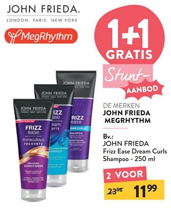 Promoties John frieda frizz ease dream curls shampoo - John Frieda - Geldig van 13/03/2024 tot 26/03/2024 bij DI